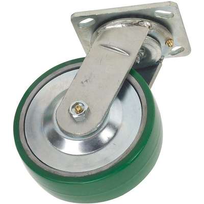 Swivel Plate Caster,Poly,8 In.,