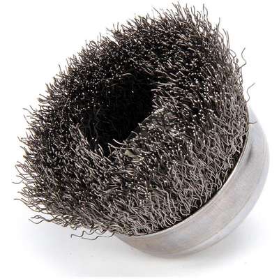 Crimped Wire Cup Brush,3 In.,0.