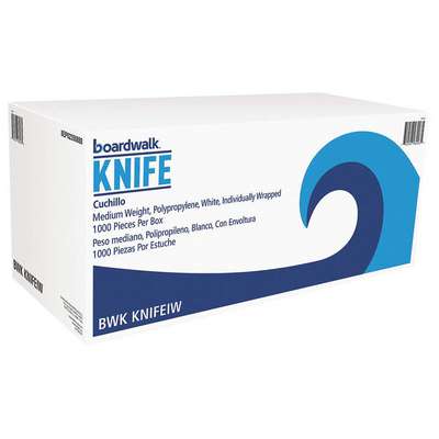 Disposable Knife,White,Plastic,