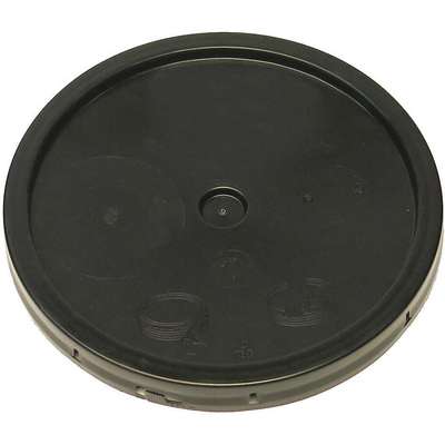 Pail Lid,Black,Tear Tab,1-3/16