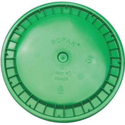 Plastic Pail Lid,Green,Snap,1-