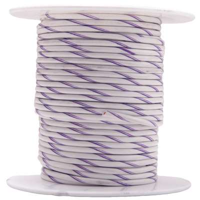 18GA Tracer Wire White/Purple