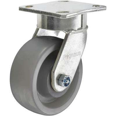 Swivel Plate Caster,Nylon,6 In.