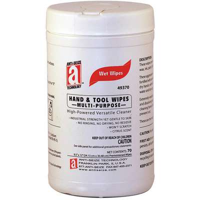 Hand Cleaning Wipes,9-1/2" x