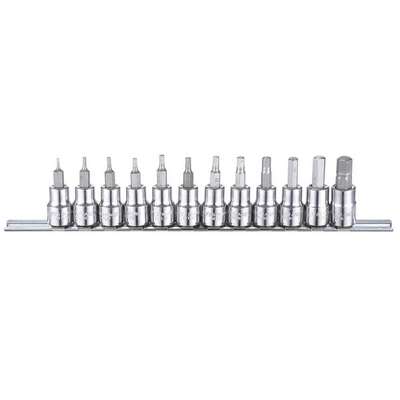 Socket Bit Set,SAE,3/8" Drive,