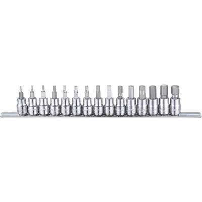 Socket Bit Set,Metric,3/8"