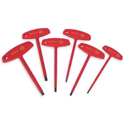 Insulated Hex Key Set,Pieces 6,