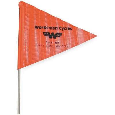 Warning Flag, On Pole  Orange