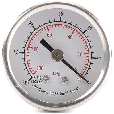 Vacuum Gauge,Test,1-1/2 In