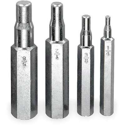 Swaging Tool Set,4 Pc,1/4-5/8