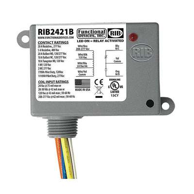 Relay,24VAC/Dc, 120/208-277VAC,