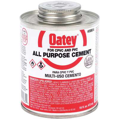 Cement,All Purpose,Clear,16 Oz.