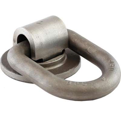 D-Rings,Gray,4x3 In.,Steel