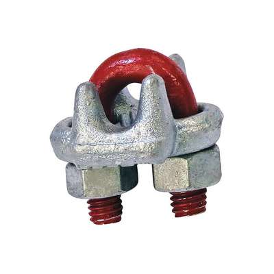 Wire Rope Clip,U-Bolt,1/4in