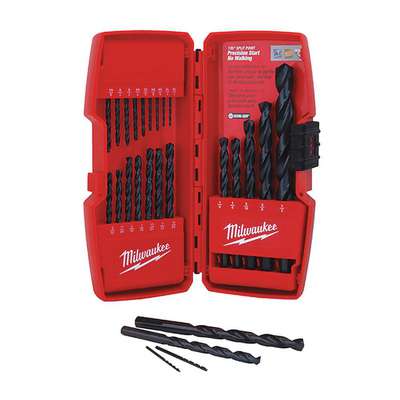 Drill Bit Set,21 Pcs.,Hss,