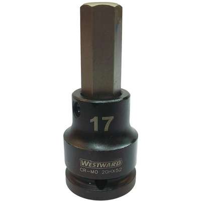 Hex Impact Socket,3/4 In. Dr,