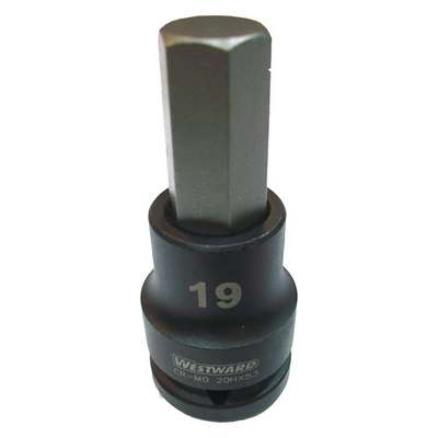 Hex Impact Socket,3/4 In. Dr,