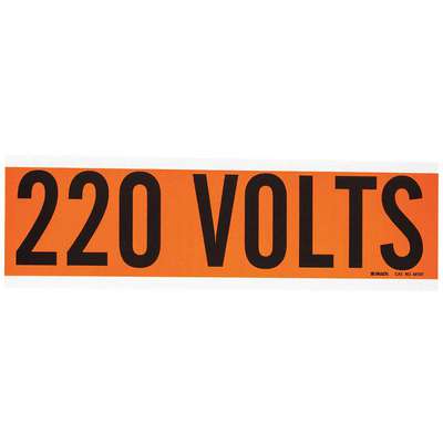 Voltage Card,1 Marker,220 Volts