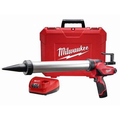 M18 18V Lithium-Ion Cordless 20 oz. Caulk and Adhesive Gun Kit Aluminum  Sausage w/(1) 1.5Ah Battery, Charger