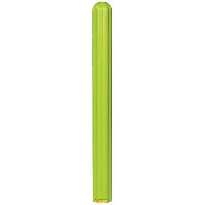 Post Sleeve,Ribbed,H56In,OD7.875In,Lime