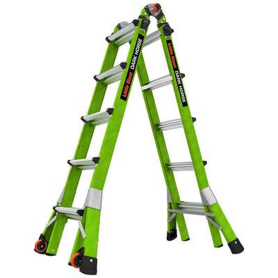 Ladder,Fiberglass,5 To 9 Ft H,