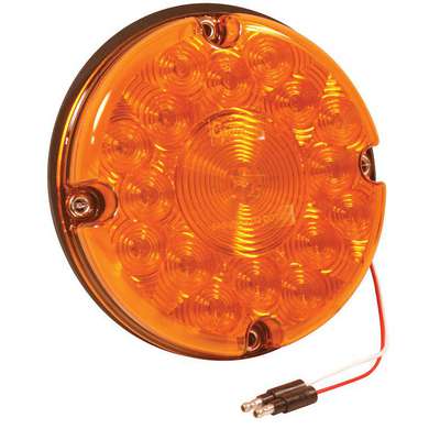 7" LED Yel Round Light S/T/T