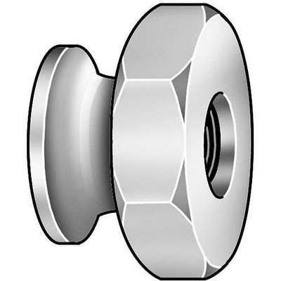 Thumb Nut,#10-24,GR 18-8,SS,