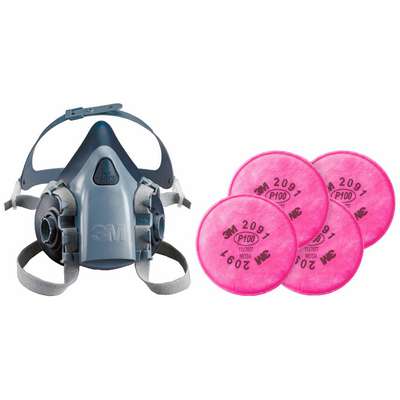 Half Mask Respirator Kit,L,