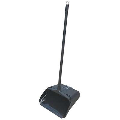 Lobby Dust Pan Plastic Black