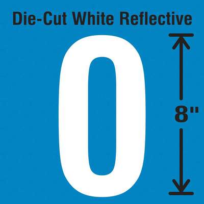 Die-Cut Reflective Number