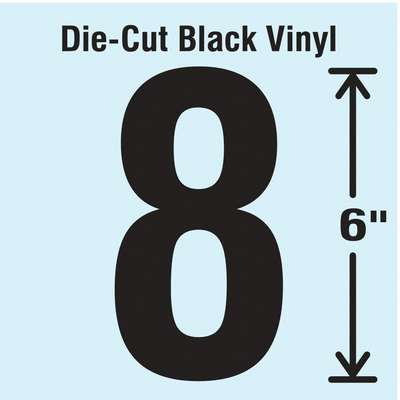 Die Cut Number Label,8