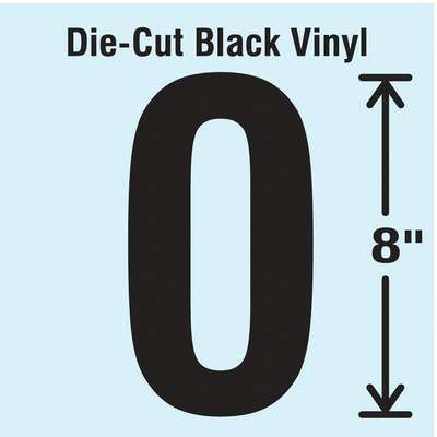 Die Cut Number Label, #0