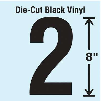 Die Cut Number Label, #2