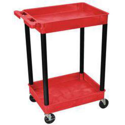 Utility Cart,Red/Black,250 Lb.