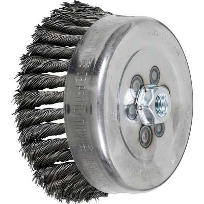 Knot Type Cup Brush 6"