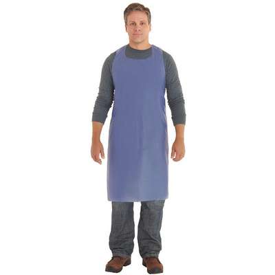 Die Cut Apron,Blue,47" L