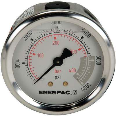 Pressure Gauge,0 To 6000 PSI,2-