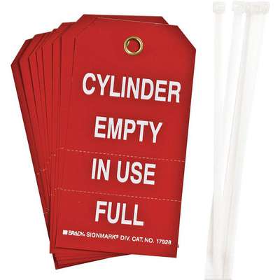 Cyl Stat Tag,5-3/4 x 3 In,Wht/