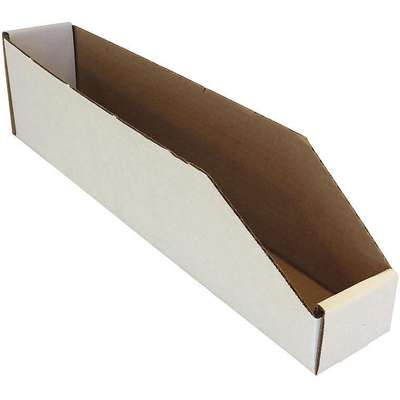 Corrugated Shelf Bin,3in.W,4-1/