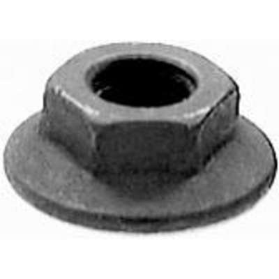 M6-1.0 Flange Nut Blk 17MM Flg