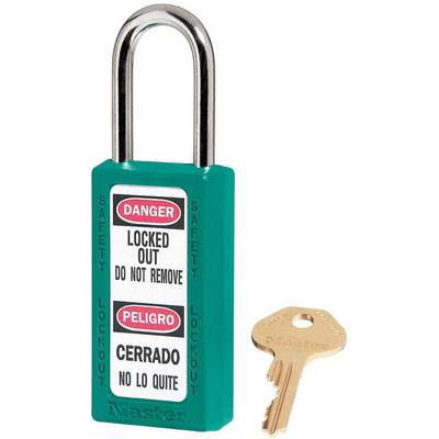 Lockout Padlock,Kd,Teal,3"H