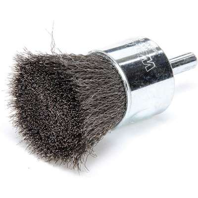 Crimped Wire End Brush,Steel,1