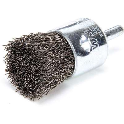 Crimped Wire End Brush,Steel,1