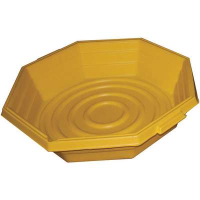 Spill Tray,Yellow,20 Gal.,Hdpe