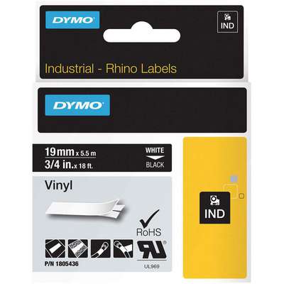 Label Cartridge,White On Black,