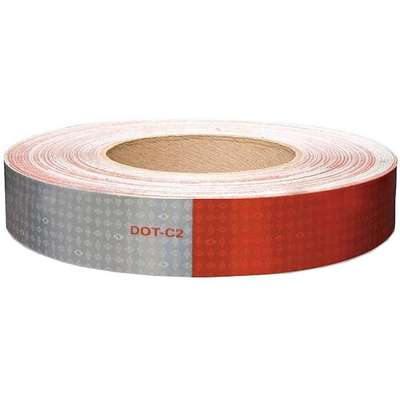 Conspicuity Tape,1"X150' RD/Wh