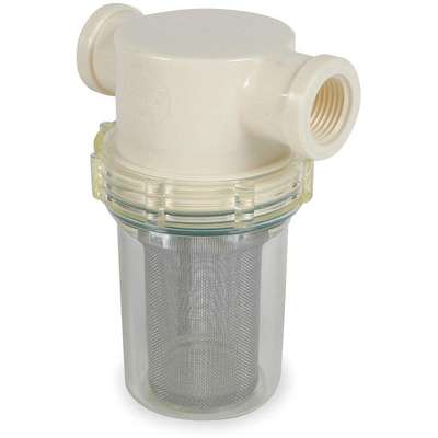 Line Strainer, 1/2 In Fnpt