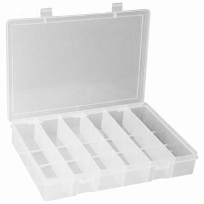 Compartment Box,Pstv Snp,Clr,1