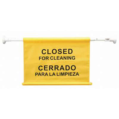 Door Barricade Sign,Black/