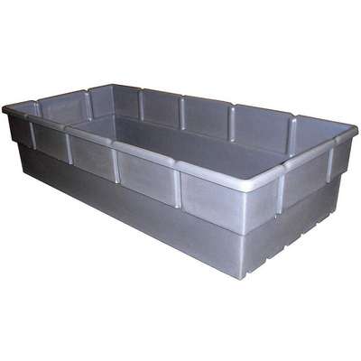 Storage Bin,Gray,38-1/2 In. L,